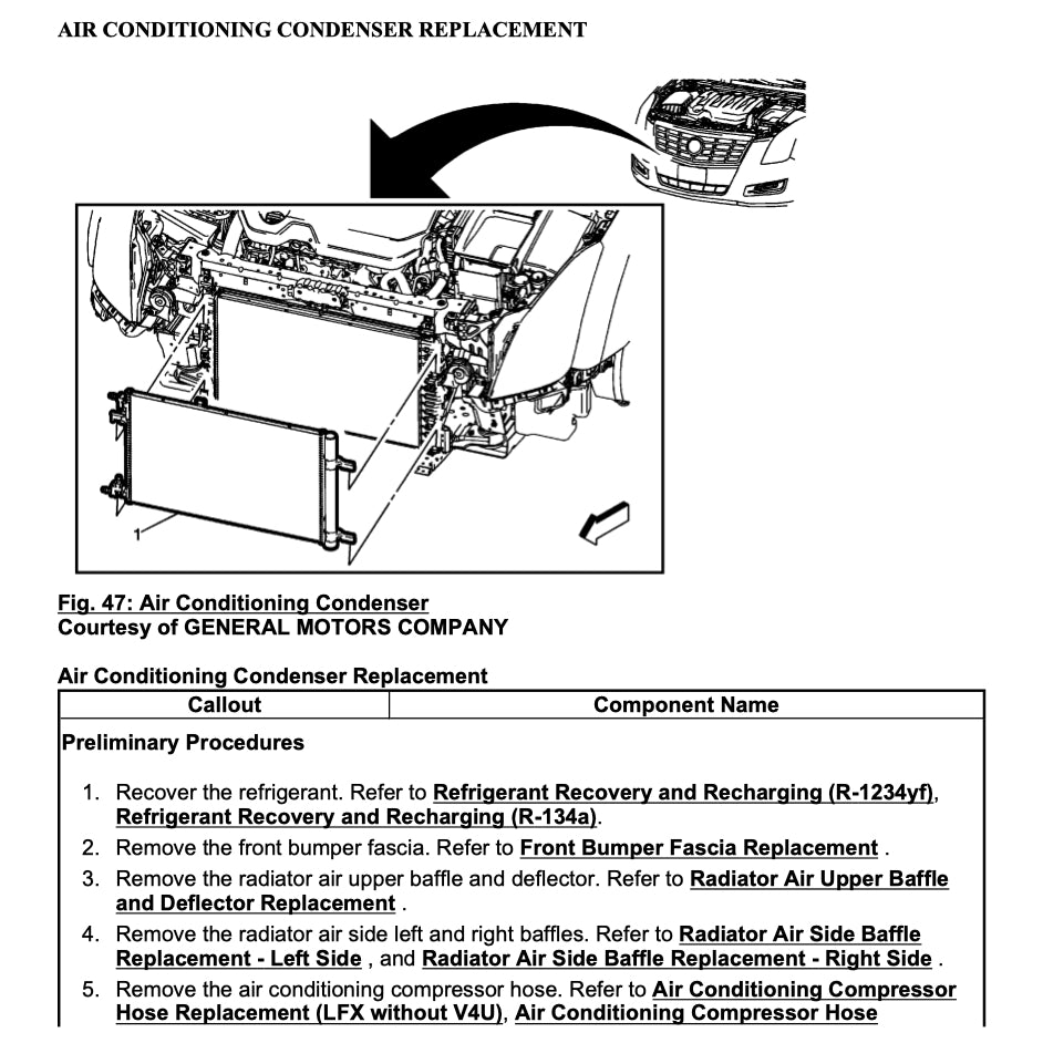 CADILLAC XTS (2012-2019) SERVICE WORKSHOP MANUAL