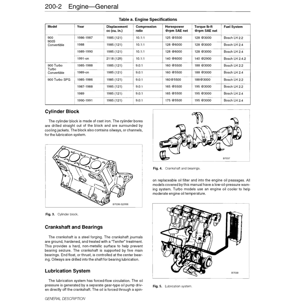 SAAB 900 16V (1985-1994) SERVICE WORKSHOP MANUAL