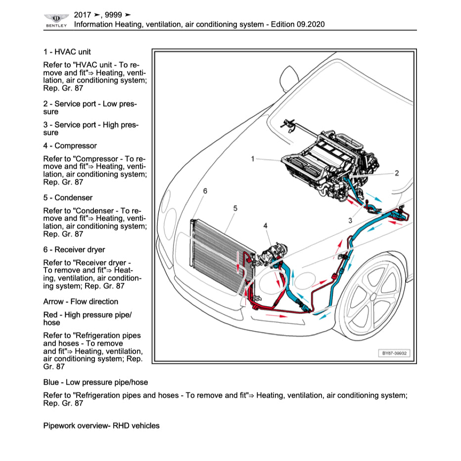 BENTLEY CONTINENTAL FLYING SPUR (2017-2024) SERVICE WORKSHOP MANUAL