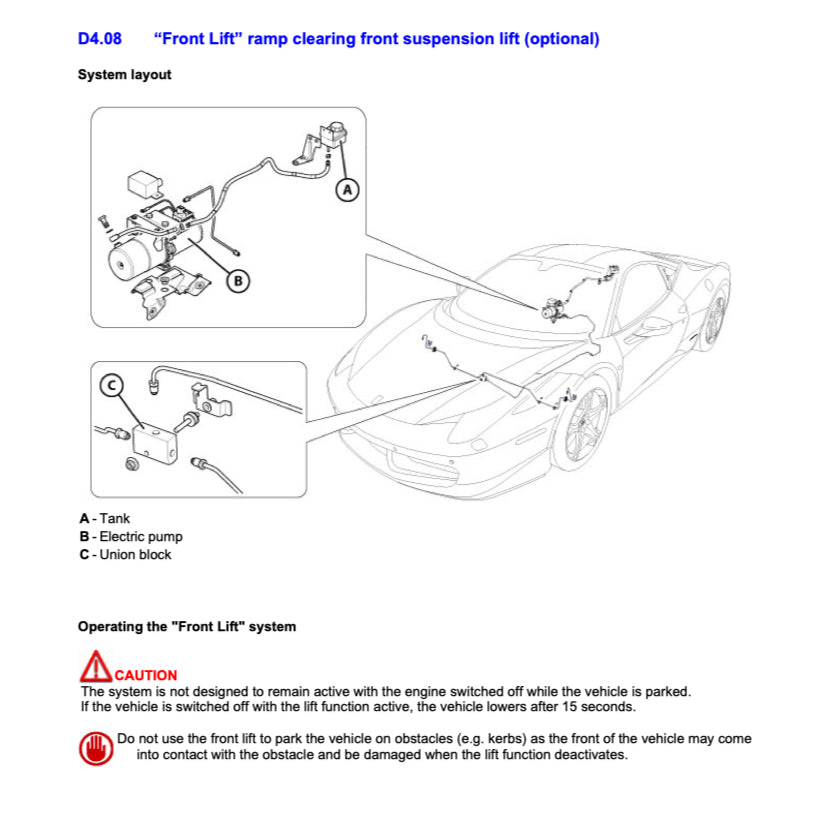 FERRARI 458 ITALIA F142 (2009-2015) SERVICE WORKSHOP MANUAL