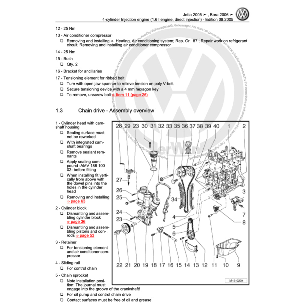 VW JETTA A5 (2005-2010) SERVICE WORKSHOP MANUAL
