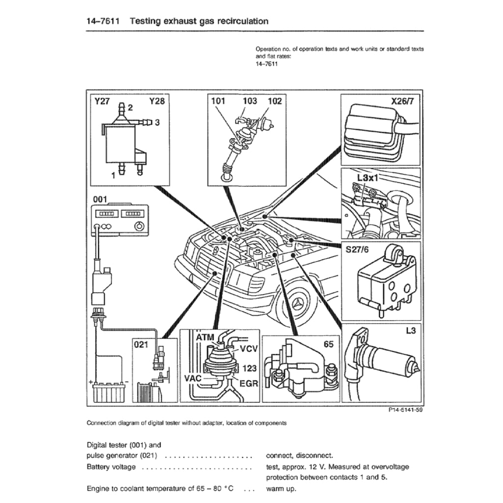 MERCEDES-BENZ ENGINE OM605 OM606 SERVICE REPAIR MANUAL