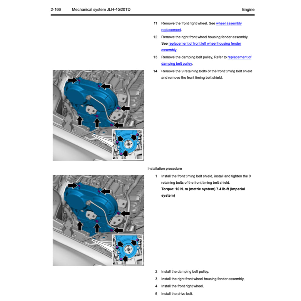PROTON (GEELY) ENGINE 2.0L JLH-4G20TD SERVICE REPAIR MANUAL