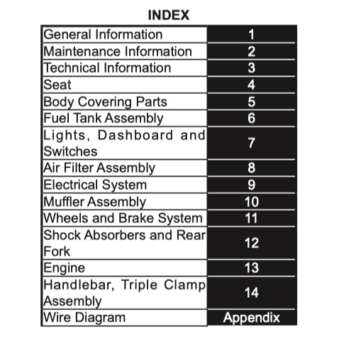 CFMOTO PAPIO XO-2 TRAIL (2024+) SERVICE WORKSHOP MANUAL + OWNER'S MANUAL
