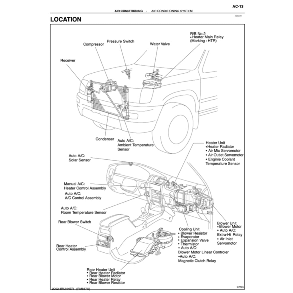 TOYOTA 4RUNNER N180 (1996-2002) SERVICE WORKSHOP MANUAL