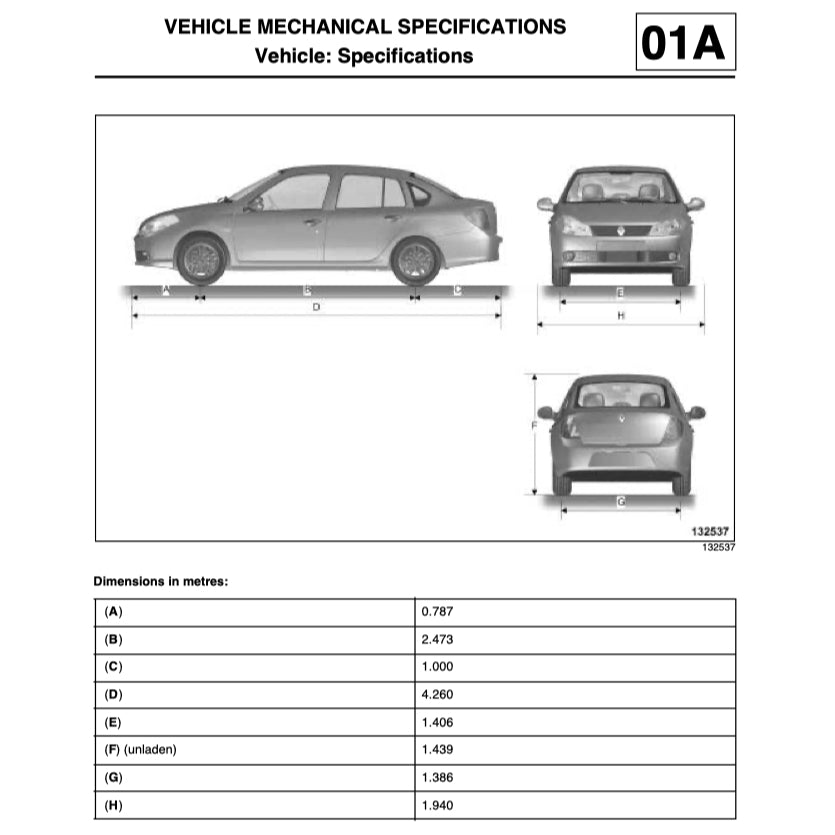 RENAULT SYMBOL 2 THALIA (2008-2013) SERVICE WORKSHOP MANUAL
