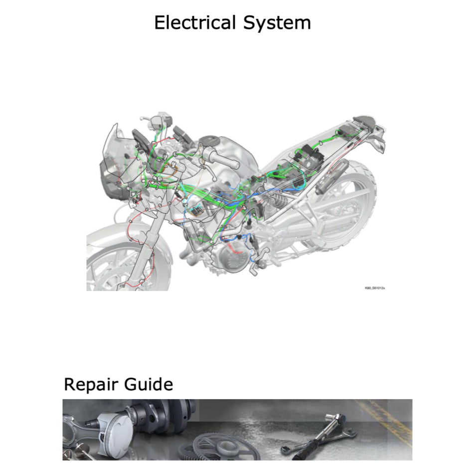BMW F750GS K80 (2018-2023) SERVICE WORKSHOP MANUAL + RIDER'S MANUAL