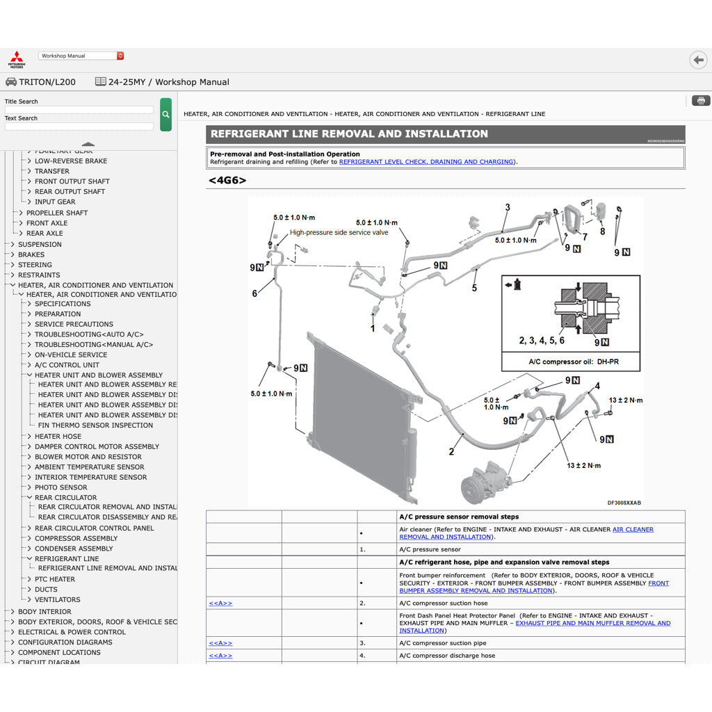 MITSUBISHI TRITON L200 LA/LB/LC (2024+) ONLINE SERVICE WORKSHOP MANUAL
