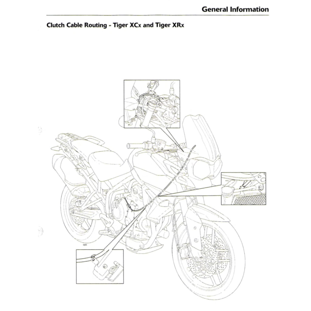 TRIUMPH TIGER 800XC/XCX/XRX (2015-2018) SERVICE WORKSHOP MANUAL + OWNER'S MANUAL