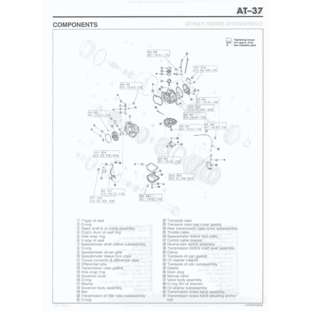 DAIHATSU MIRA L500 / L501 (1994-1998) SERVICE WORKSHOP MANUAL