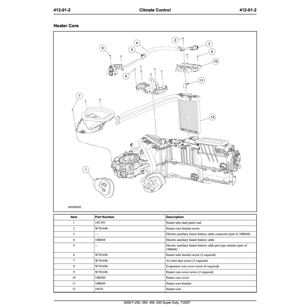 Ford F-250 F-350 F-450 F-550 SUPERDUTY P356 (2007-2010) SERVICE WORKSHOP MANUAL
