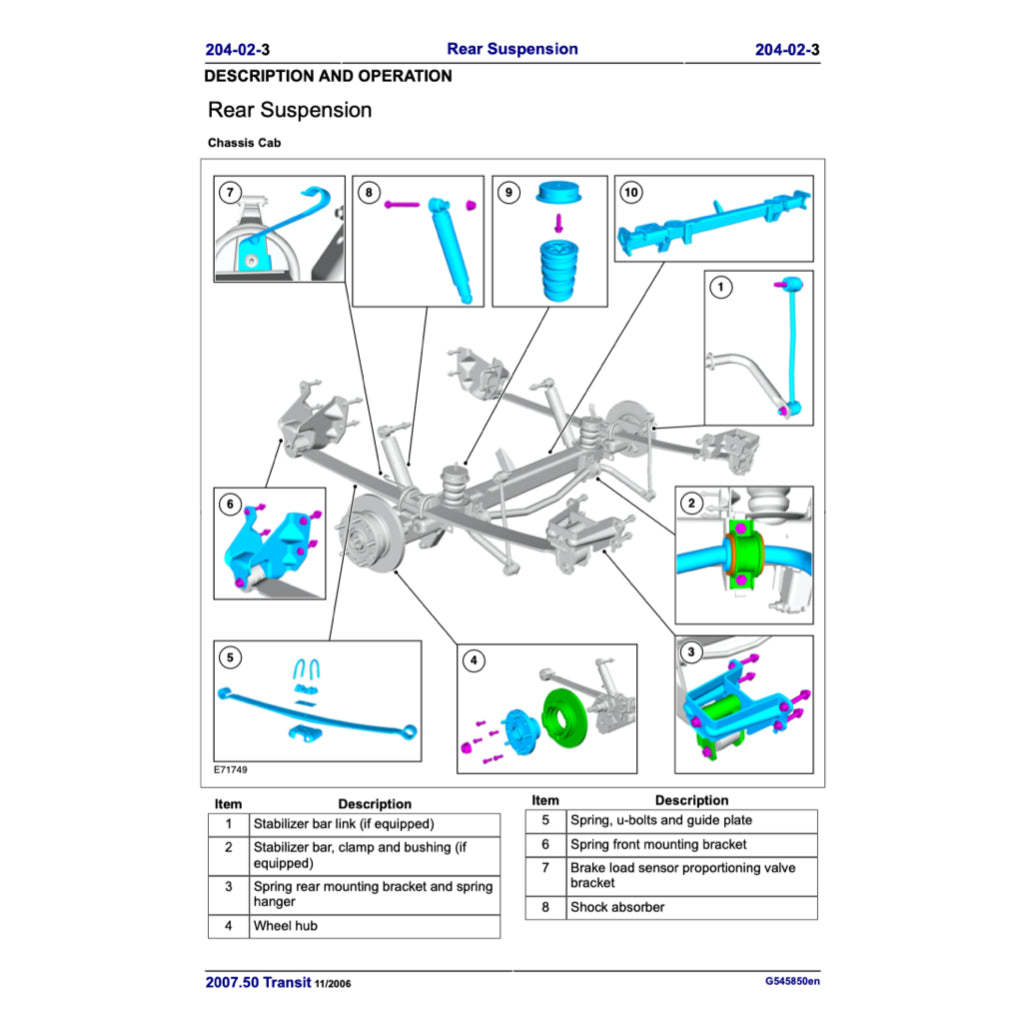 FORD TRANSIT III VM (2006-2013) SERVICE WORKSHOP MANUAL