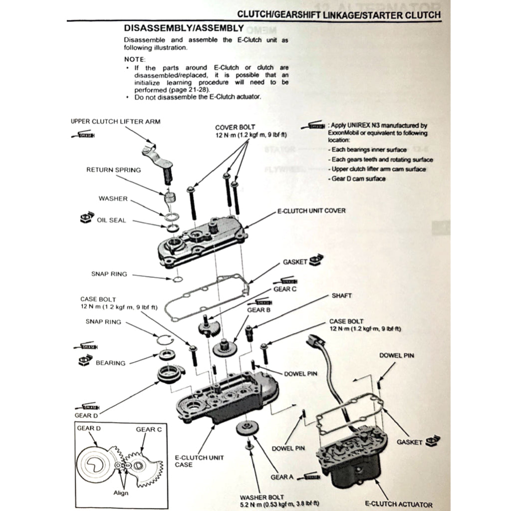 HONDA CB650R RH17 (2024+) SERVICE WORKSHOP MANUAL