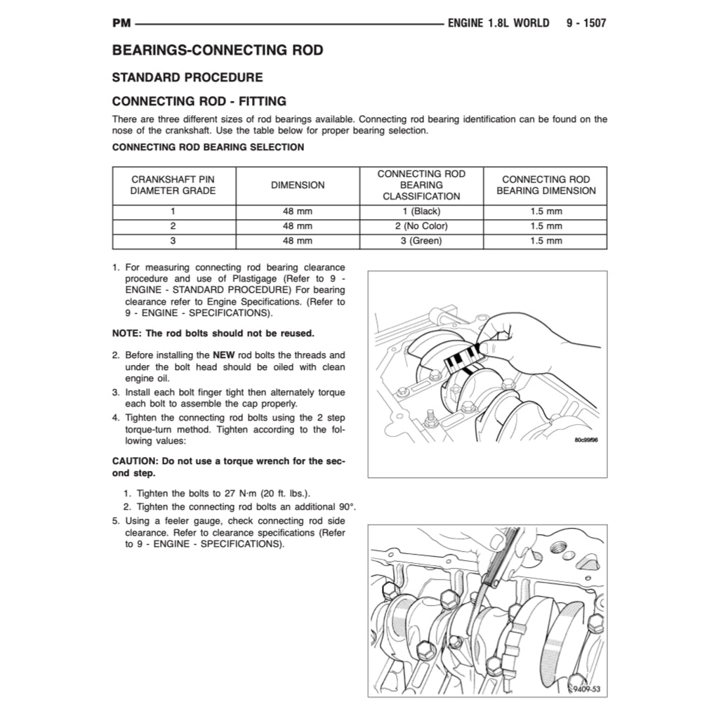 DODGE CALIBER (2007-2012) SERVICE WORKSHOP MANUAL