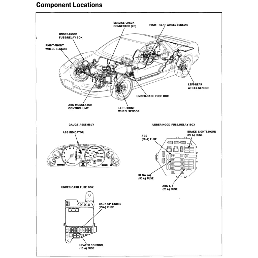 HONDA NSX NA1/2 (1990-2005) SERVICE WORKSHOP MANUAL