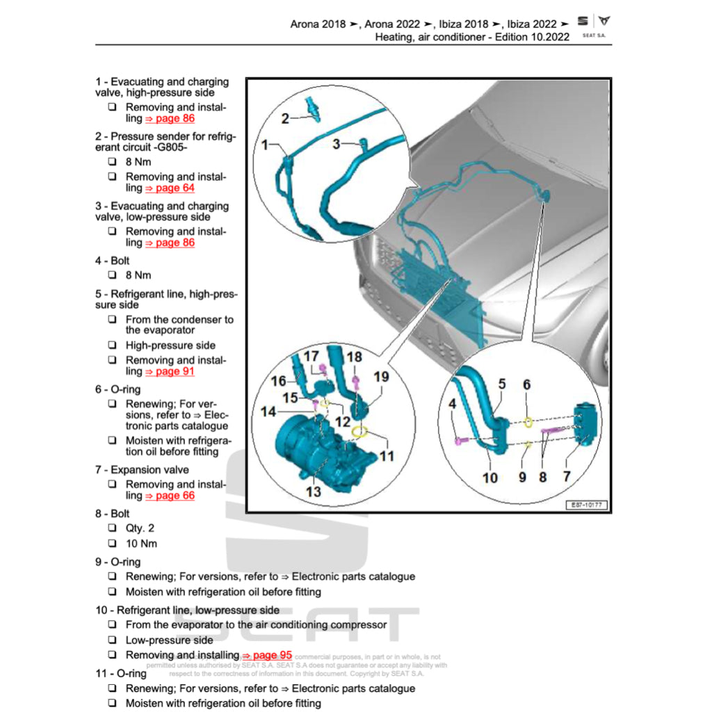 SEAT LEON 5F (2013-2020) SERVICE WORKSHOP MANUAL