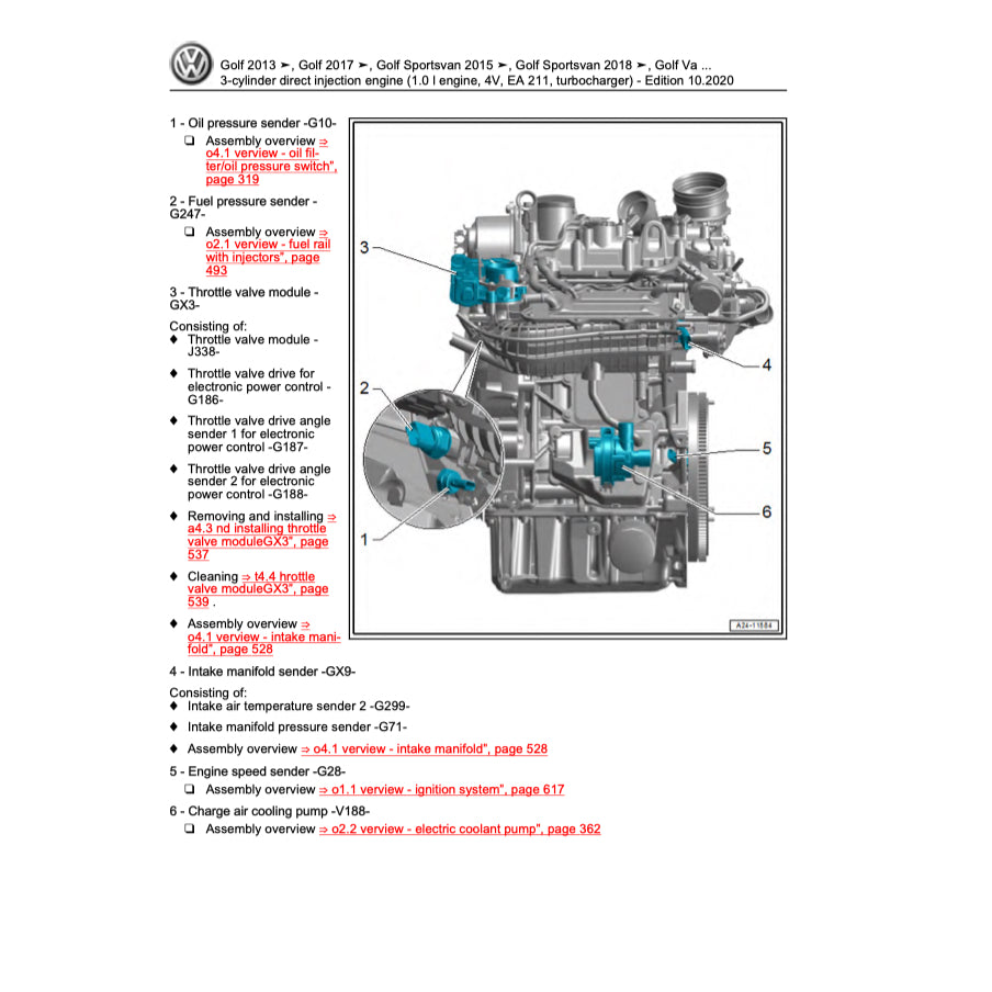 VW T-CROSS C11 (2019+) SERVICE WORKSHOP MANUAL