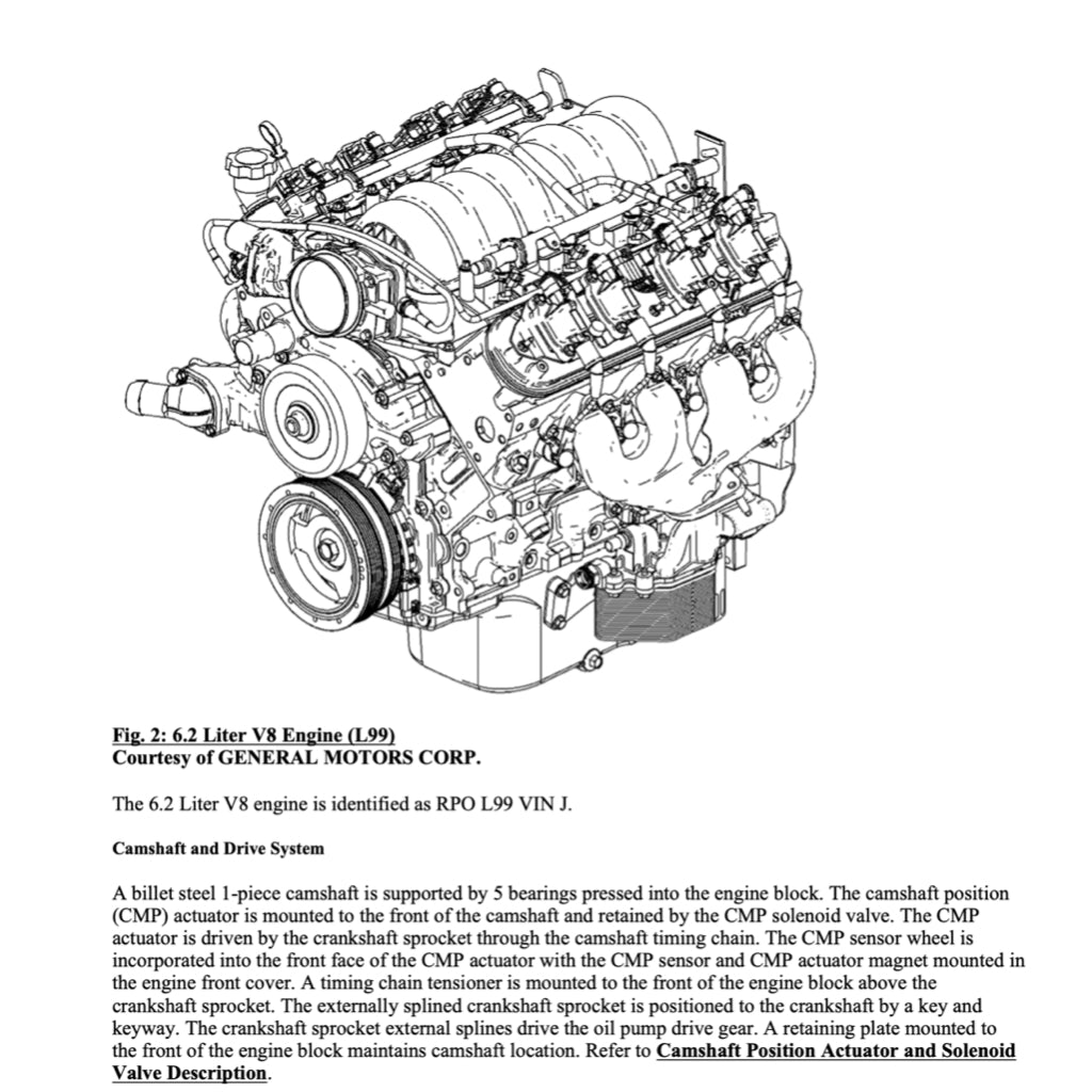 CHEVROLET CAMARO (2010-2015) SERVICE WORKSHOP MANUAL