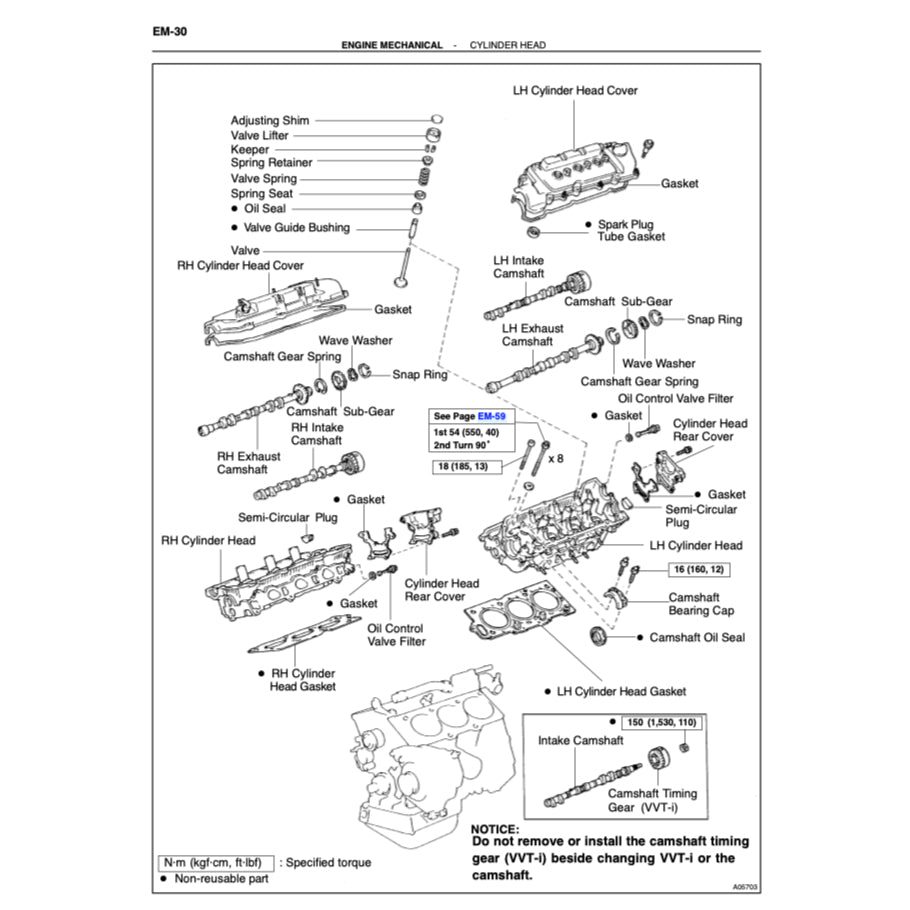 TOYOTA AVALON GSX20 (1999-2004) SERVICE WORKSHOP MANUAL