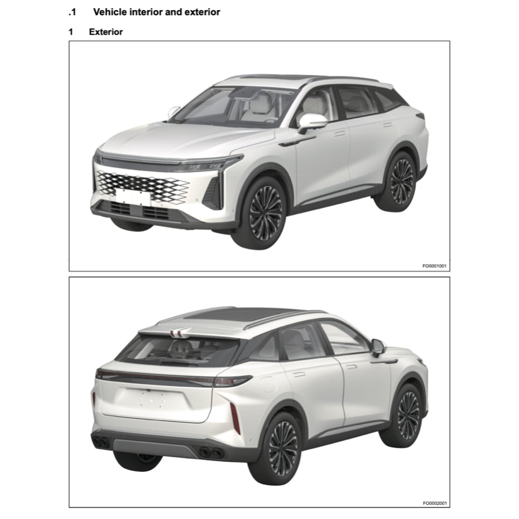 JAECOO OMODA C9 (2023+) SERVICE WORKSHOP MANUAL