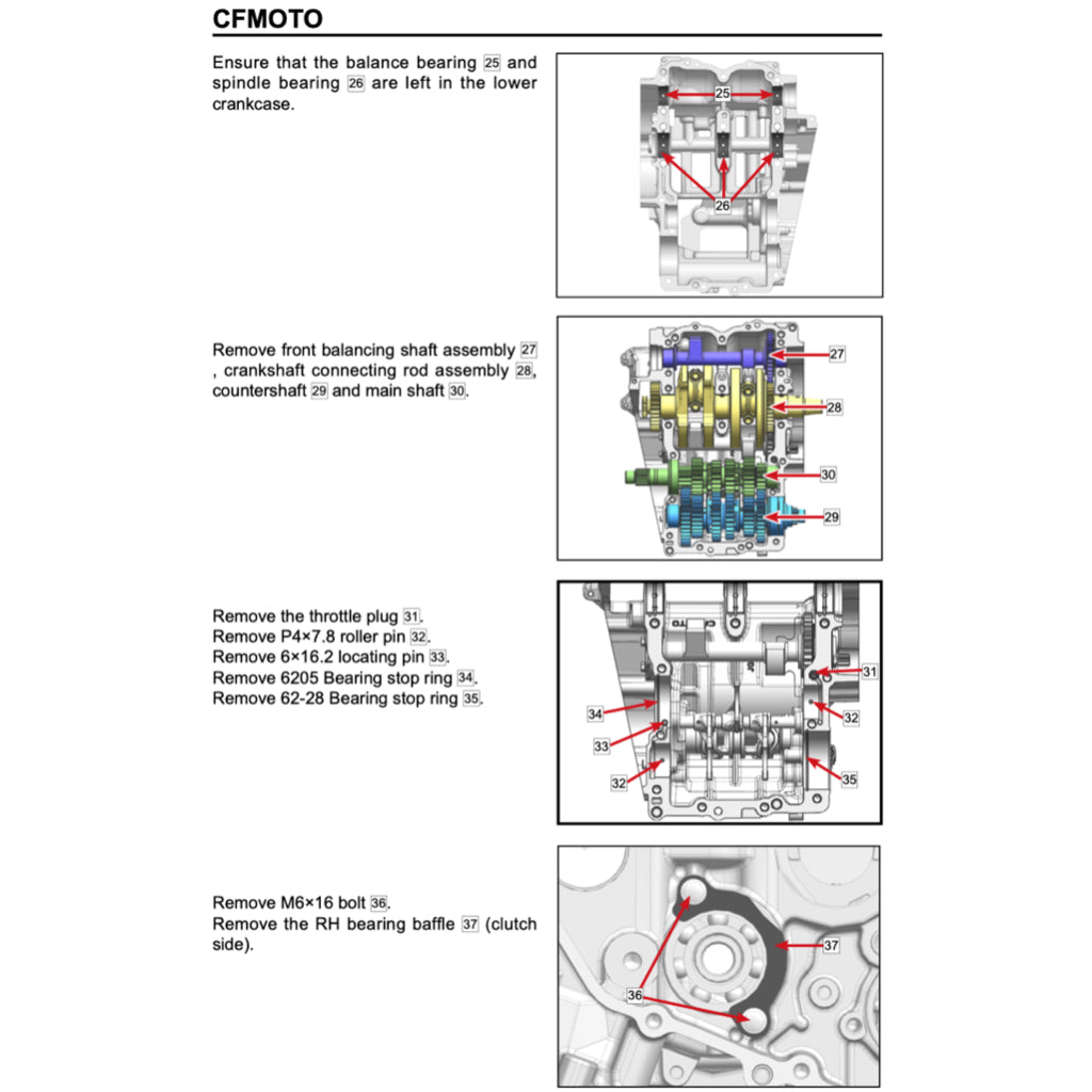 CFMOTO 450MT IBEX 450 (2024+) SERVICE WORKSHOP MANUAL + PARTS CATALOGUE + OWNER'S MANUAL