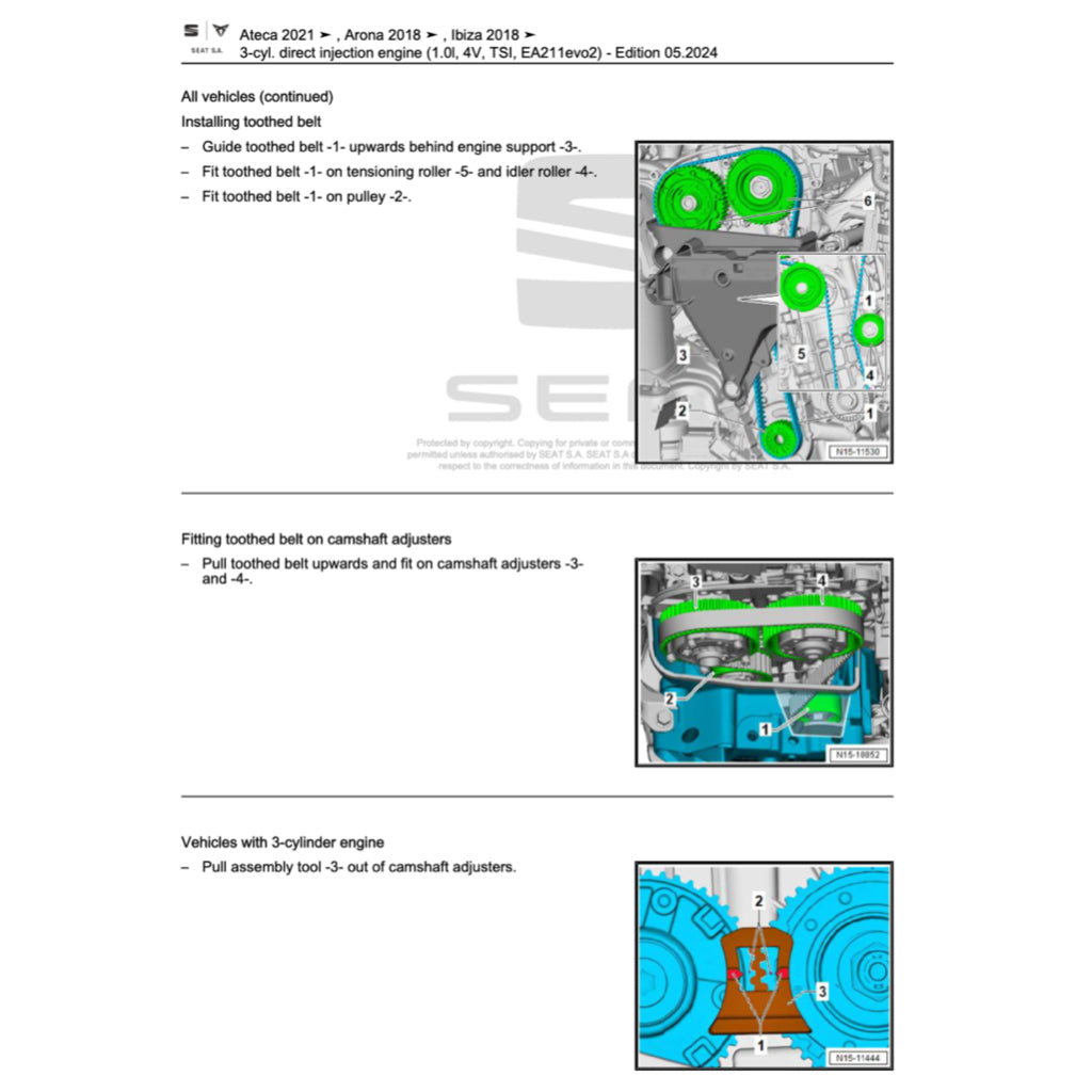 SEAT ATECA KH7 (2016+) SERVICE WORKSHOP MANUAL