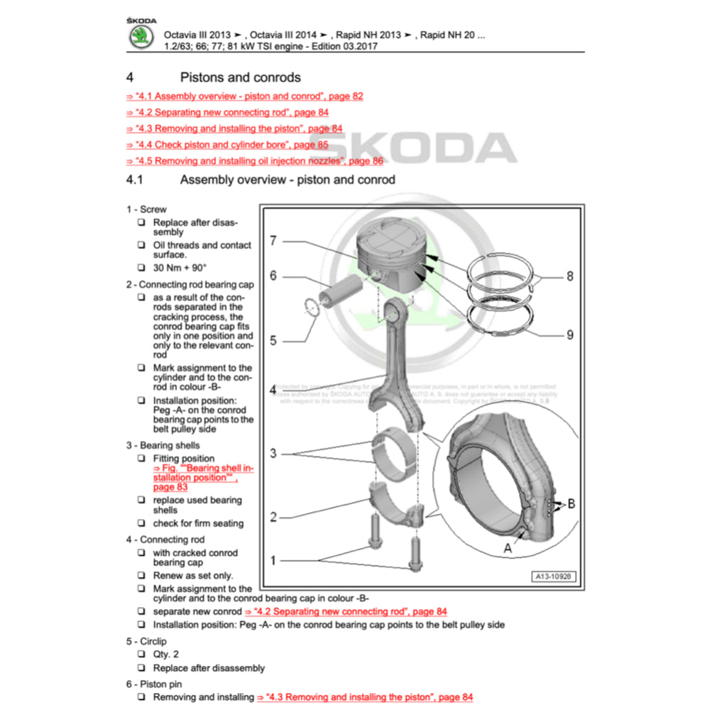SKODA YETI 5L (2009-2017) SERVICE WORKSHOP MANUAL