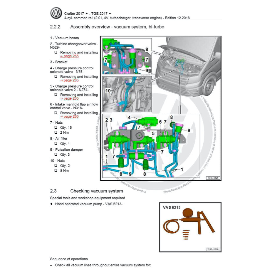 VW CRAFTER SY/SZ (2017+) SERVICE WORKSHOP MANUAL