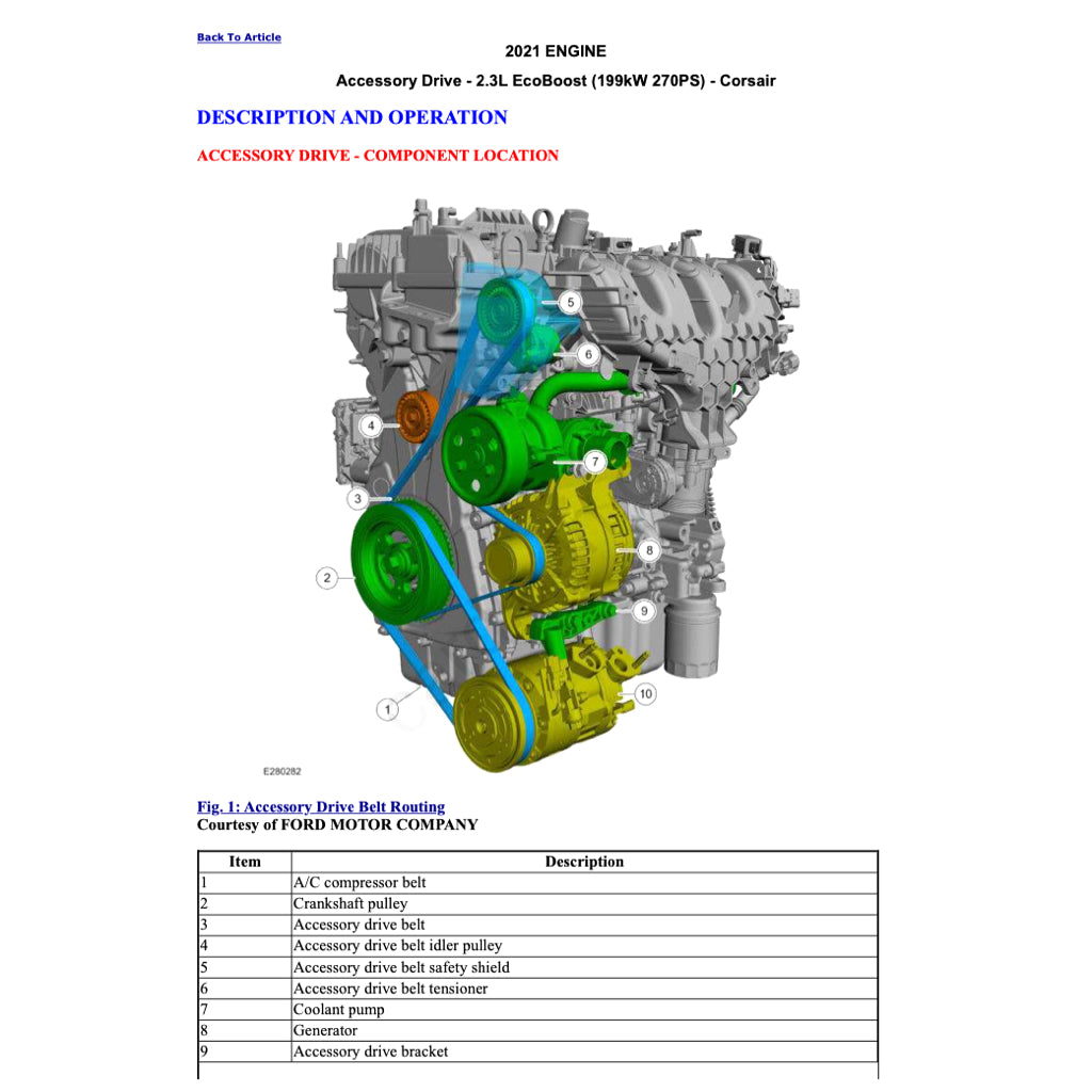 LINCOLN CORSAIR (2020-2024) SERVICE WORKSHOP MANUAL