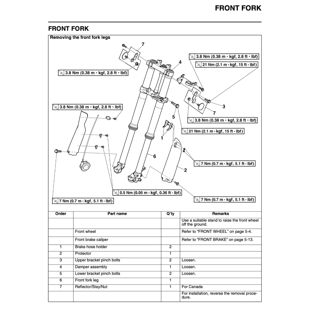 YAMAHA WR450F (2003-2022) SERVICE WORKSHOP MANUAL