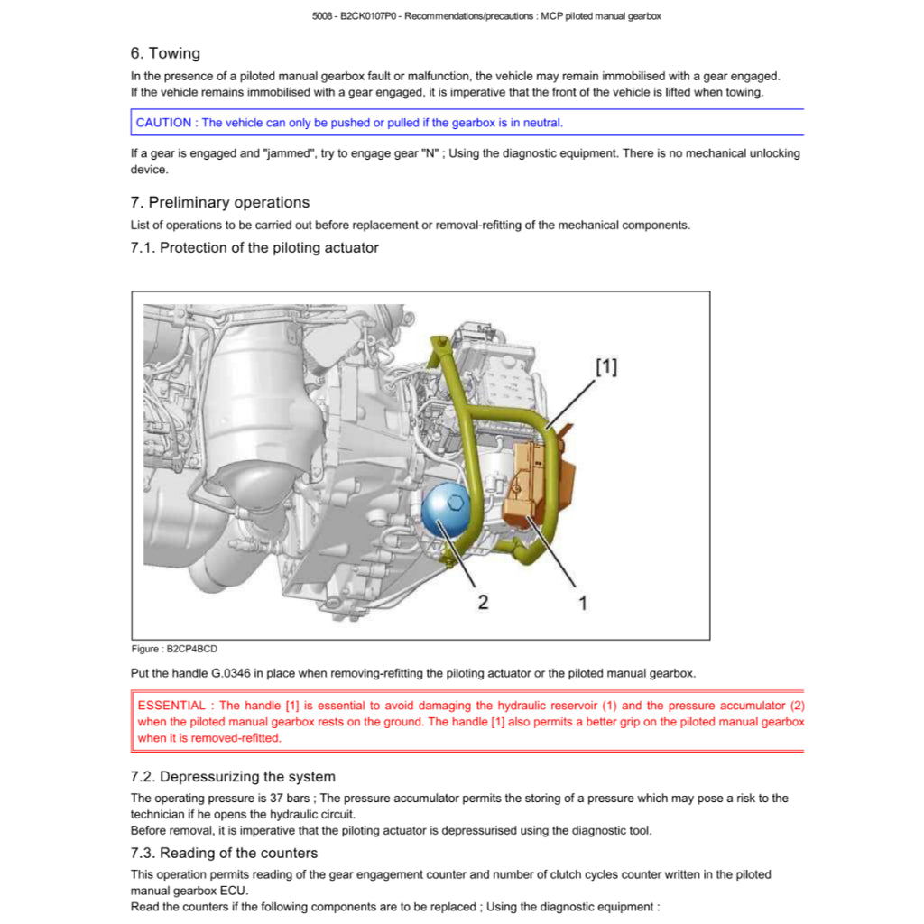 PEUGEOT 5008 T87 (2009-2016) SERVICE WORKSHOP MANUAL