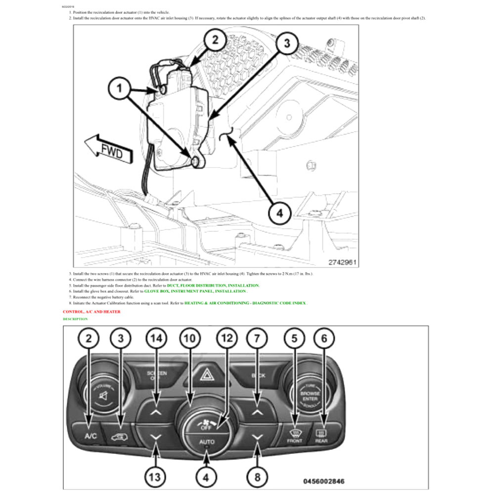 DODGE DURANGO WD (2017+) SERVICE WORKSHOP MANUAL