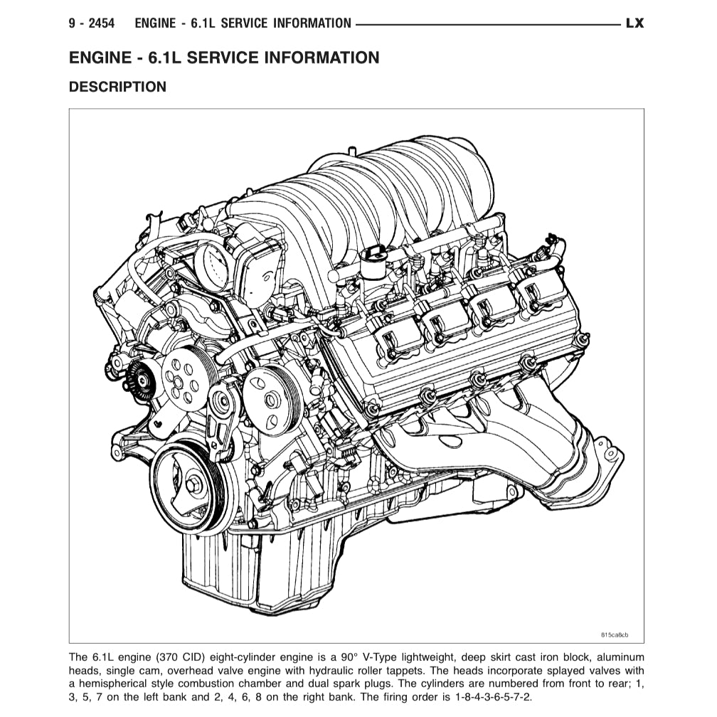 DODGE MAGNUM LX (2004-2008) SERVICE WORKSHOP MANUAL