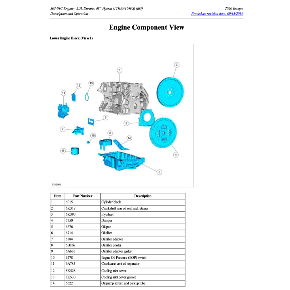 FORD ESCAPE MK4 (2020+) SERVICE WORKSHOP MANUAL