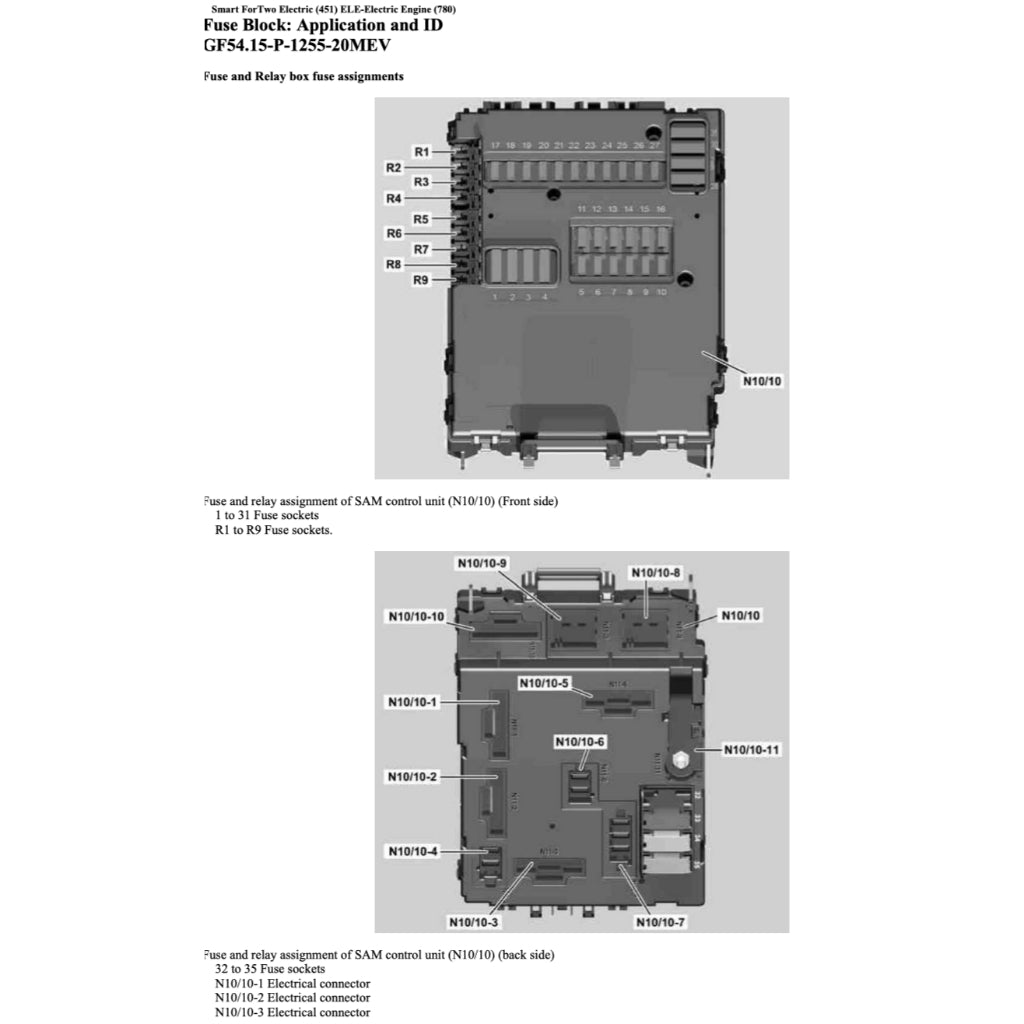 SMART FORTWO ELECTRIC DRIVE W451 ED2 (2009-2012) SERVICE WORKSHOP MANUAL