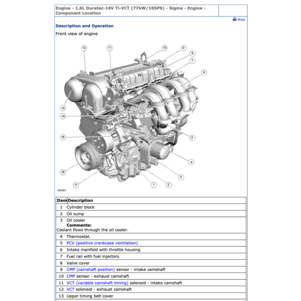 FORD B-MAX B232 (2012-2017) SERVICE WORKSHOP MANUAL