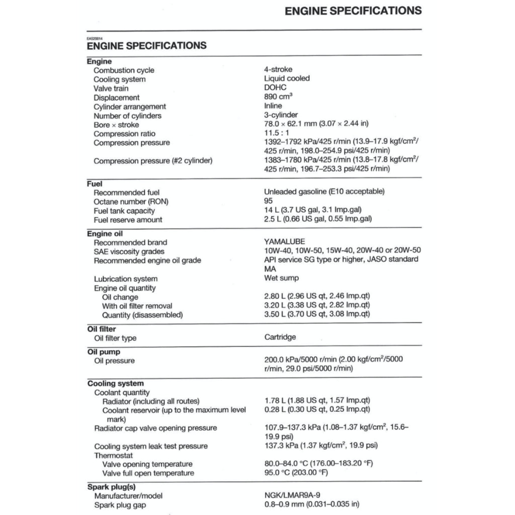 YAMAHA R9 YZF-R9 (2025+) SERVICE WORKSHOP MANUAL + OWNER'S MANUAL