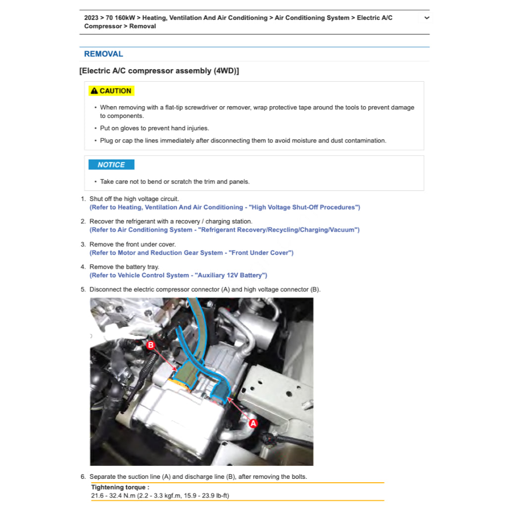 HYUNDAI IONIQ 6 CE EV (2022+) SERVICE WORKSHOP MANUAL