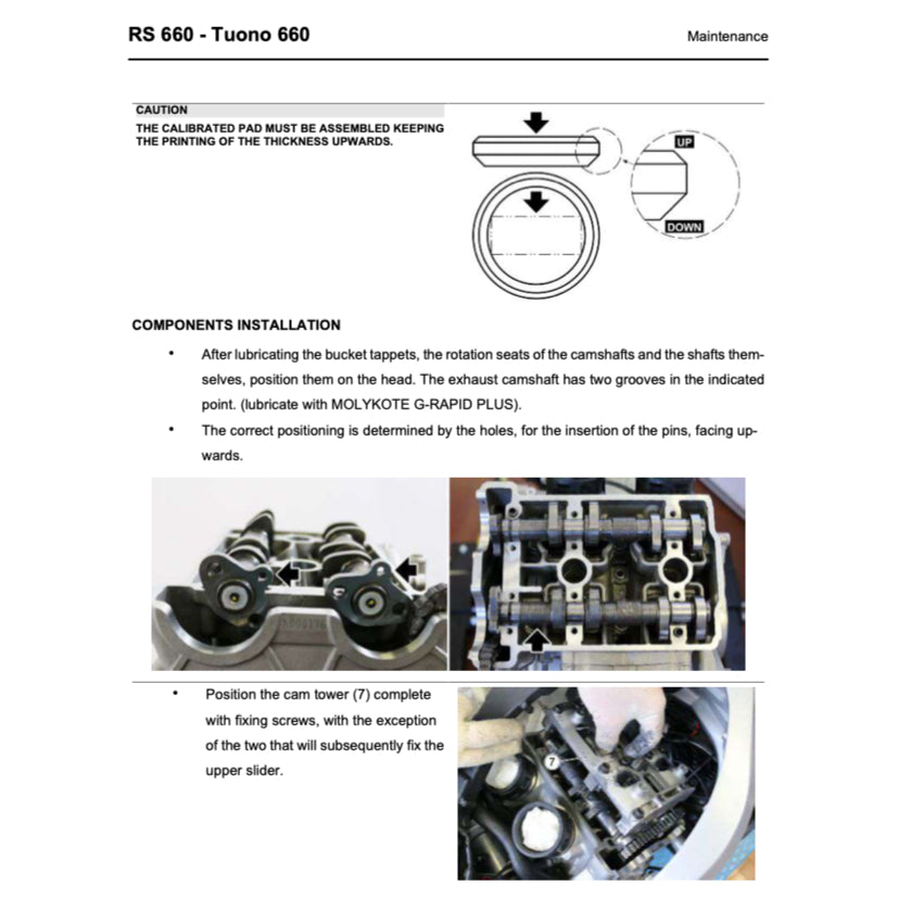 APRILIA RS 660 & TUONO 660 (2020-2025) SERVICE WORKSHOP MANUAL + PARTS CATALOGUE + OWNER'S MANUAL