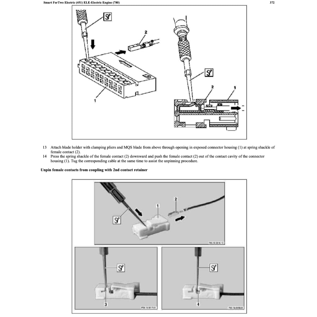 SMART FORTWO ELECTRIC DRIVE W451 ED2 (2009-2012) SERVICE WORKSHOP MANUAL