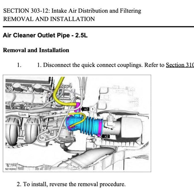 FORD ESCAPE MK3 (2013-2019) SERVICE WORKSHOP MANUAL