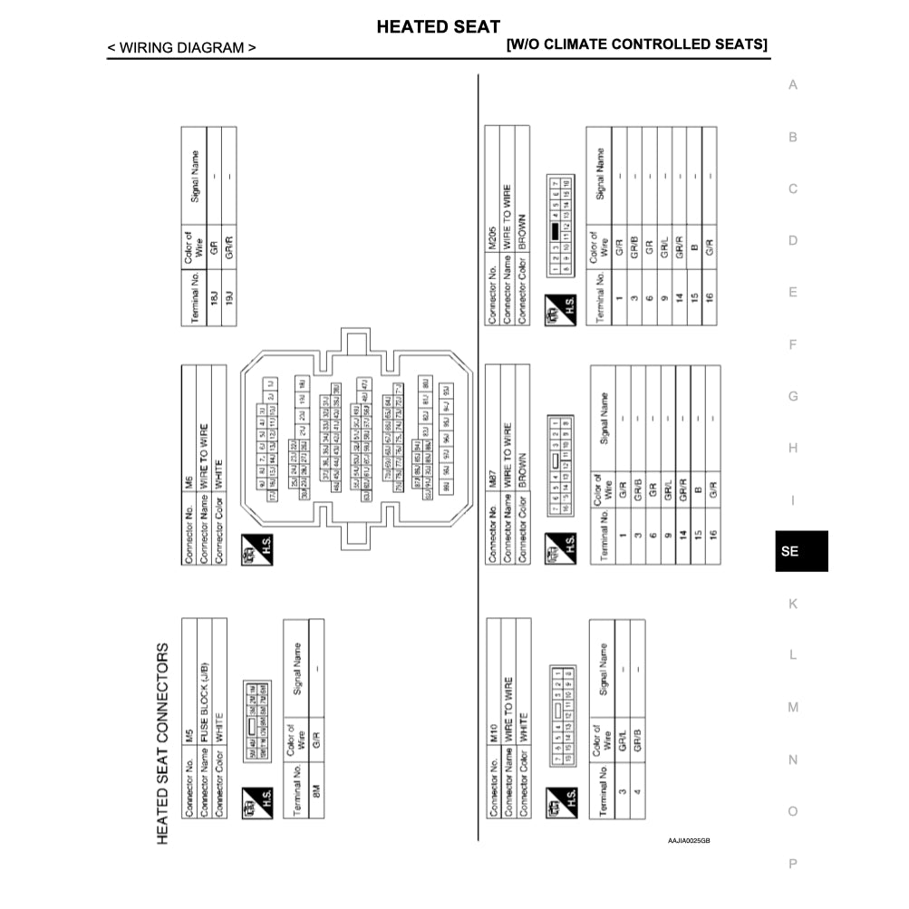 NISSAN MAXIMA A35 (2009-2015) SERVICE WORKSHOP MANUAL