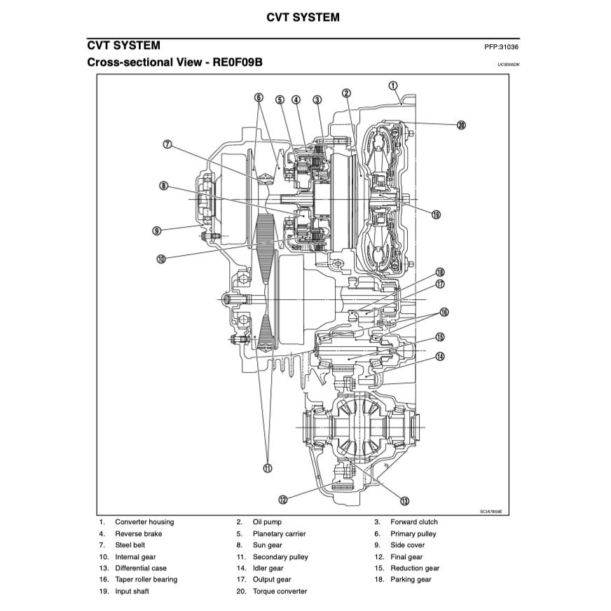 NISSAN MAXIMA A34 (2004-2008) SERVICE WORKSHOP MANUAL