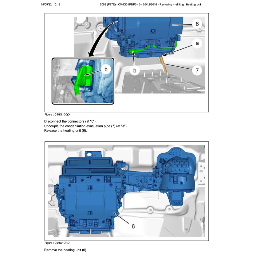 PEUGEOT 5008 P87 (2017-2024) SERVICE WORKSHOP MANUAL