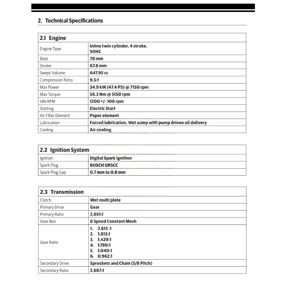 ROYAL ENFIELD INTERCEPTOR BEAR 650 (2024+) SERVICE WORKSHOP MANUAL + PARTS CATALOGUE + OWNER''S MANUAL