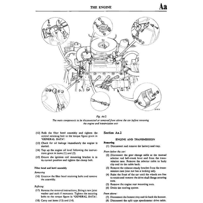 AUSTIN 1100 & 1300 (1962-1971) SERVICE WORKSHOP MANUAL