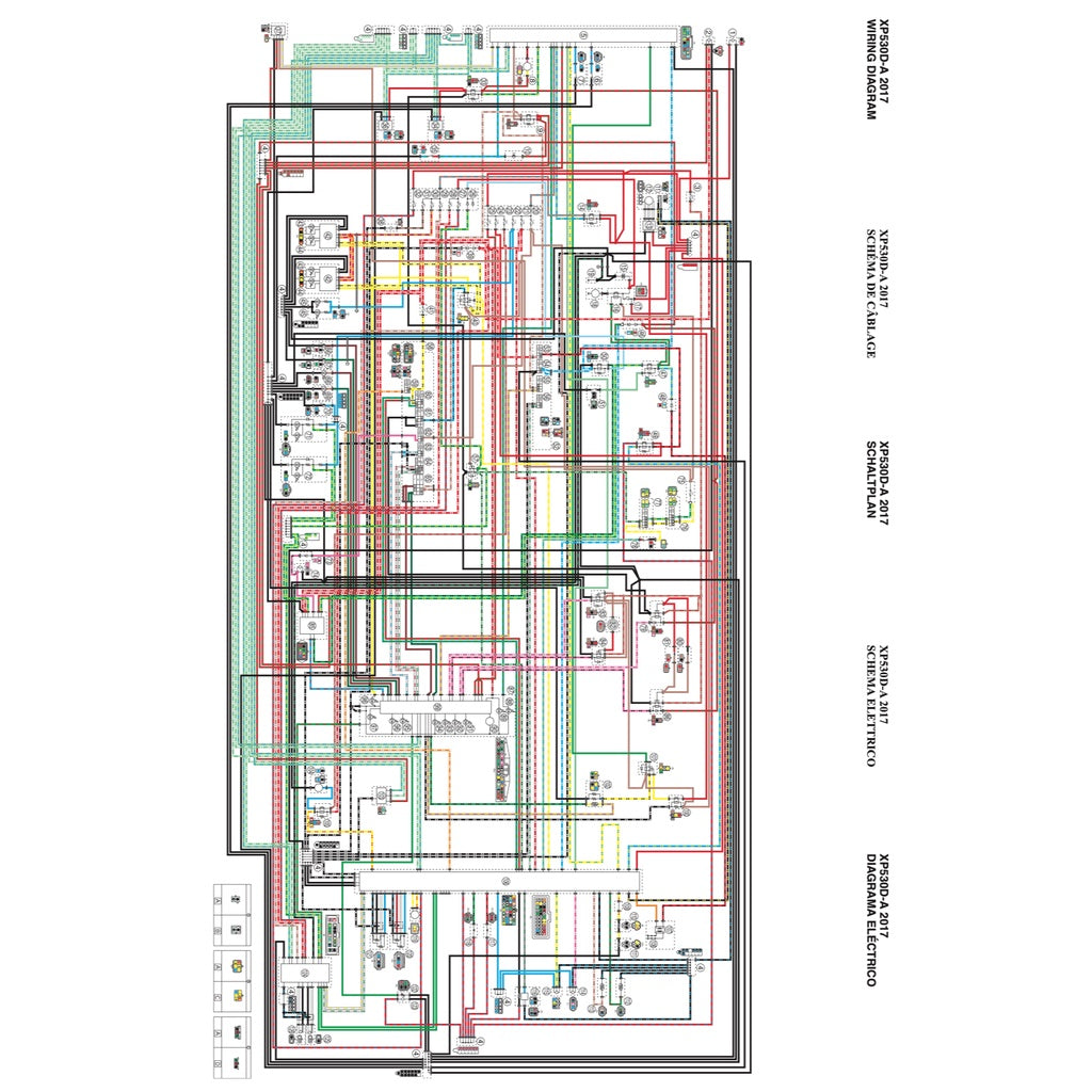 TMAX YAMAHA TMAX 530D/A ABS (2017-2019) SERVICE WORKSHOP MANUAL + PARTS CATALOGUE + OWNER'S MANUAL
