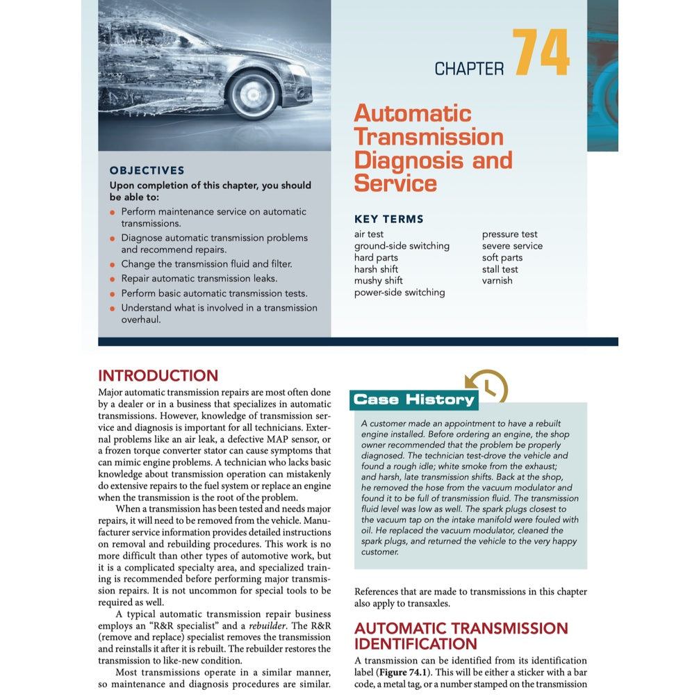 Automotive Service: Inspection, Maintenance, Repair 6th Edition (2018) - Tim Gilles