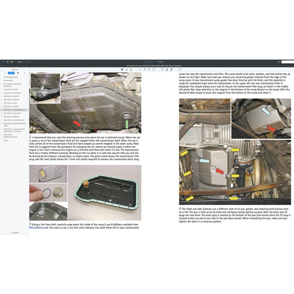 101 PROJECTS PORSCHE 911, 996,997 (1998-2008) - Motorbooks Workshop Series
