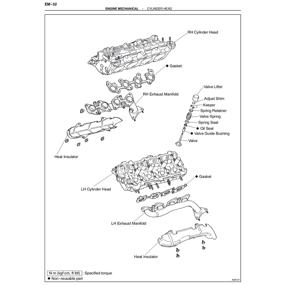 TOYOTA ENGINE 2UZ-FE (4.7L) SERVICE REPAIR WORKSHOP MANUAL